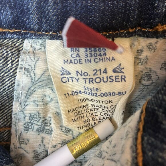 Stetson Jeans Women’s Blue City Trouser Wide Leg Flare Denim Size 10 - Picture 7 of 7